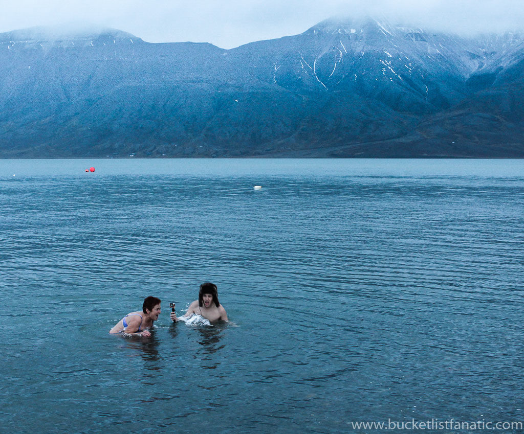 Swim in Arctic Ocean - Bucket List Svalbard