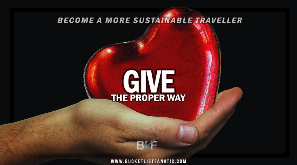 ecome a Sustainable Traveller - Give