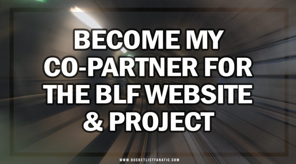 Become my Co-Partner - Bucket List Fanatic